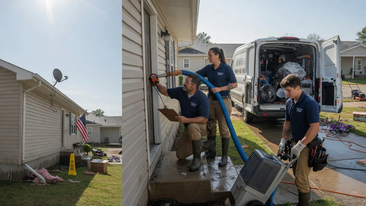 Ceiling Water Damage Restoration in Pittsburg, TX near me